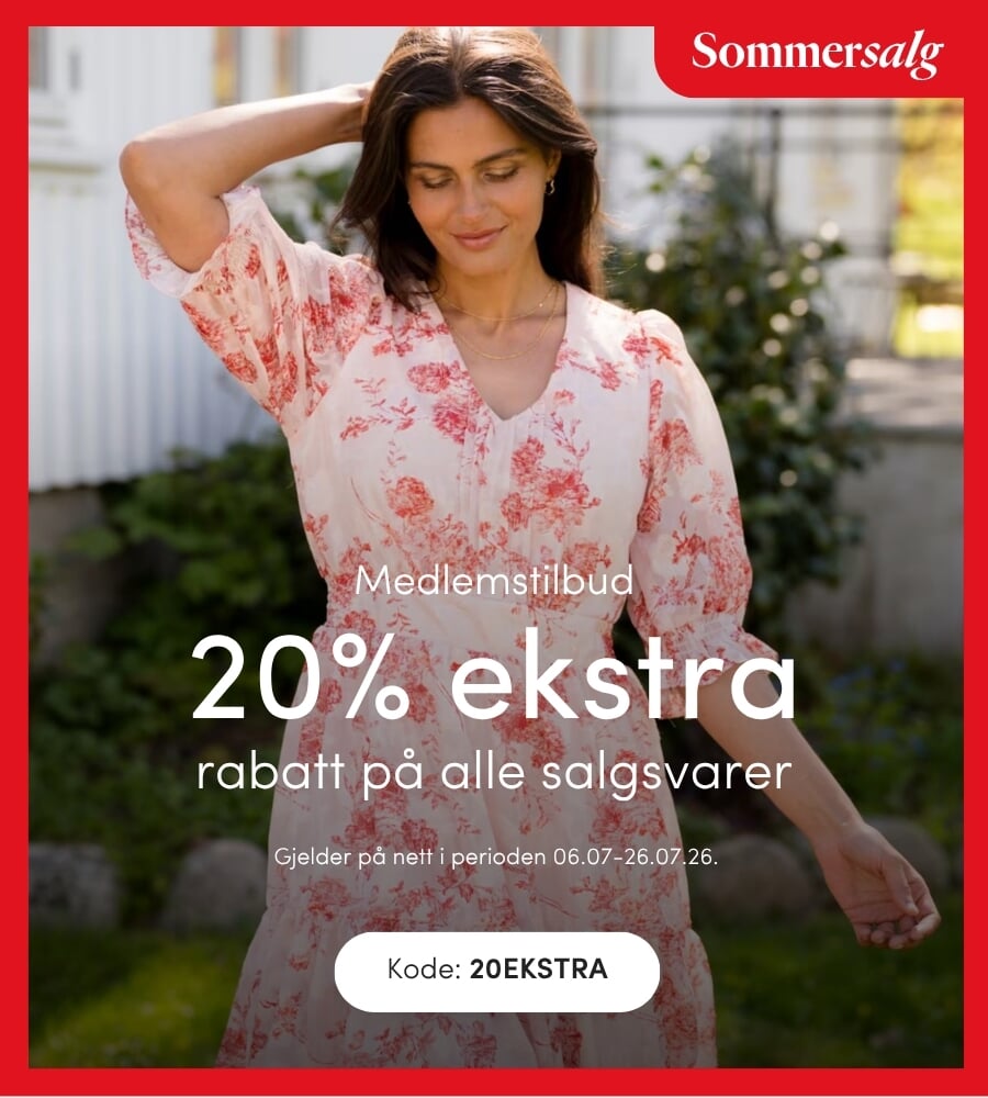 Medlemstilbud 20% ekstra på salget Gjør et kupp på vårt store SOMMERSALG med opptil 50% | FLOYD.no