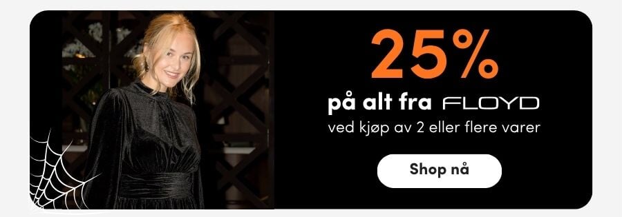 Halloween: 25% rabatt på alle ordinære varer fra FLOYD ved kjøp av 2 eller flere varer Halloween: 25% rabatt på alle ordinære varer fra FLOYD ved kjøp av 2 eller flere varer | FLOYD.no