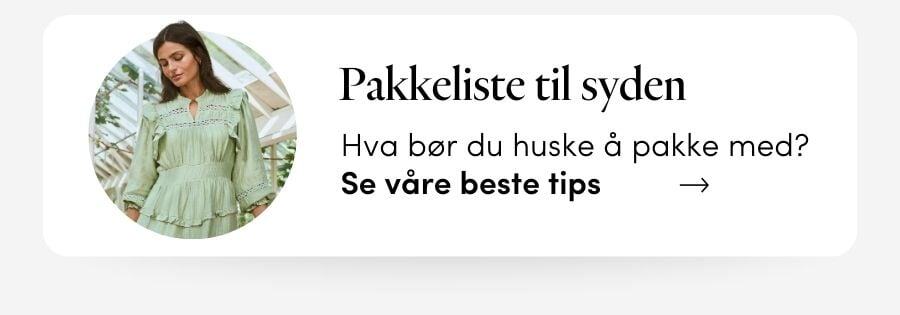 Hva bør du huske å pakke med til syden?  Se våre beste tips  | FLOYD.no