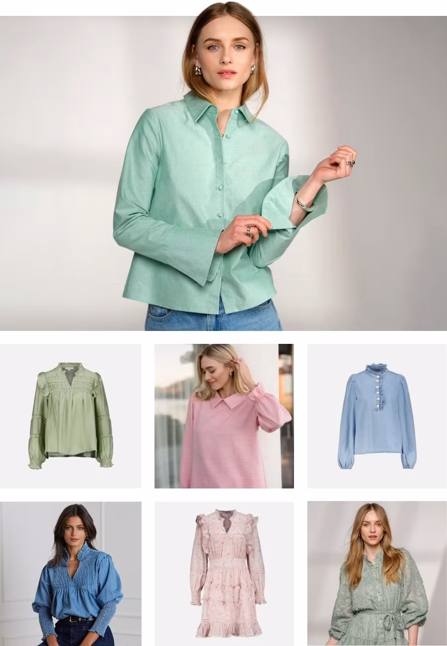 Vårmote: Rosa, grønt og blått setter tonen denne sesongen – fra duse pasteller til klare statement-nyanser.| FLOYD.no