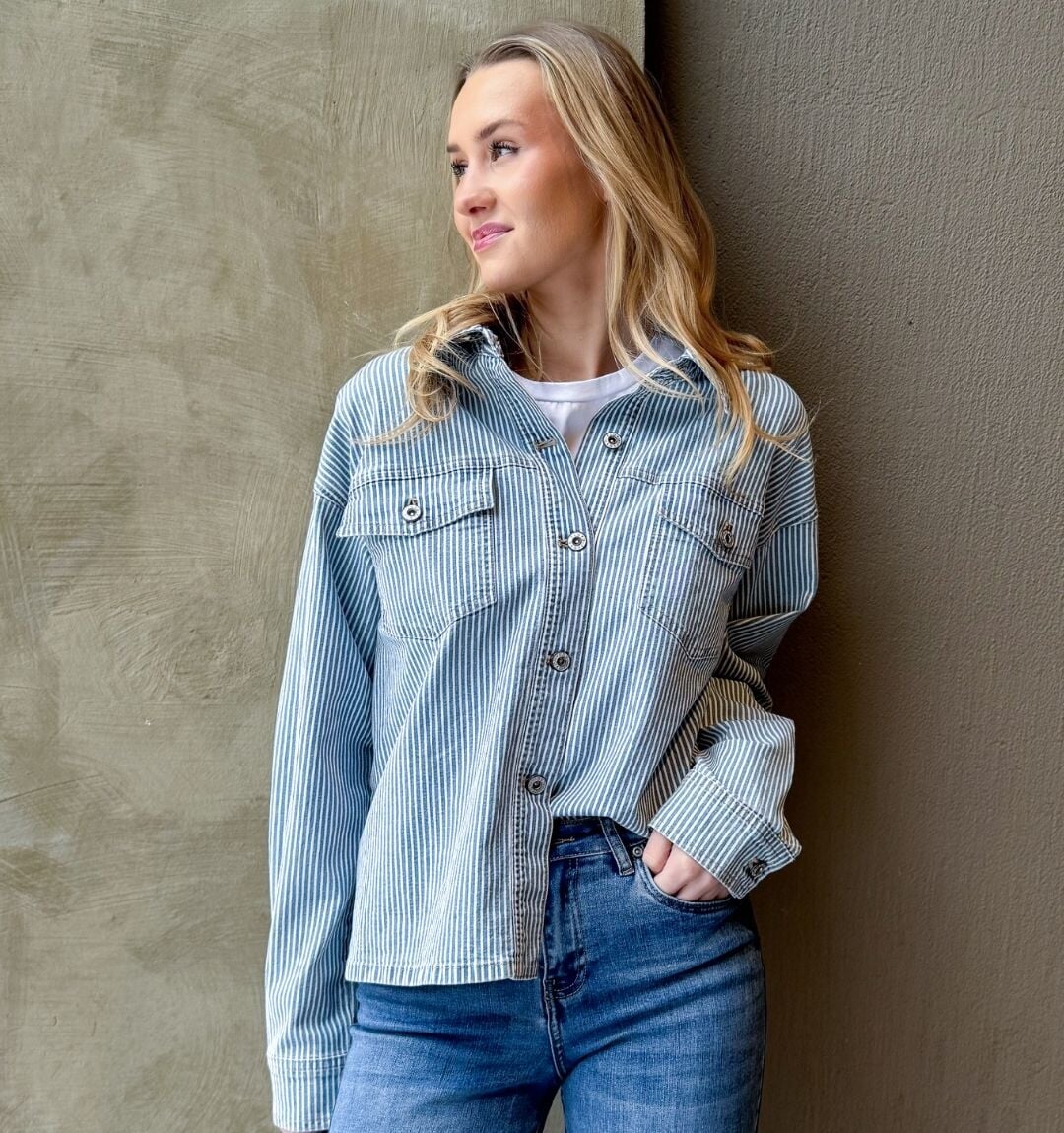 Skjortejakke Dea Stripe | FLOYD.no