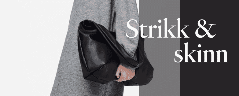 Strikk og skinn – sesongens kontraster i én kolleksjon