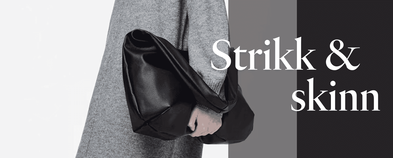 Strikk og skinn – sesongens kontraster i én kolleksjon