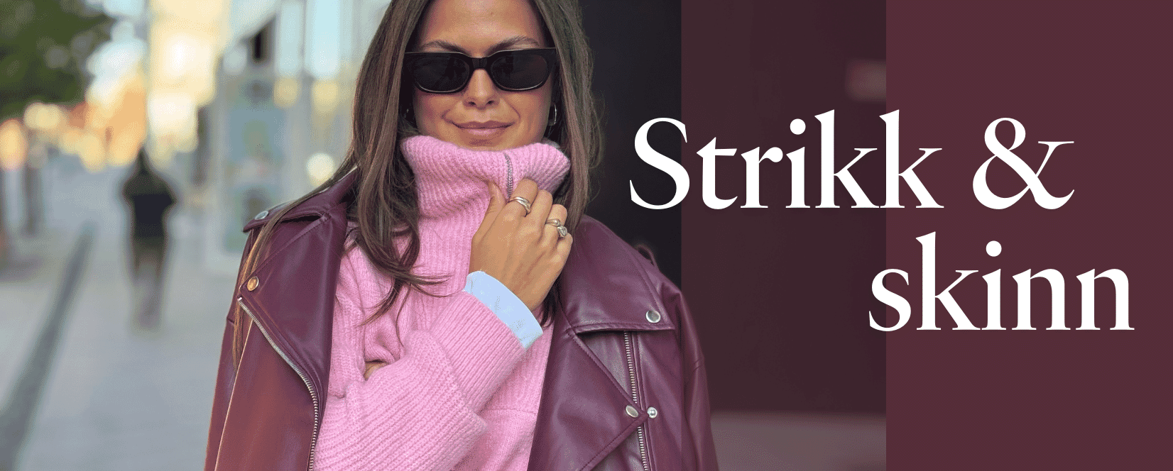 Strikk og skinn – sesongens kontraster i én kolleksjon