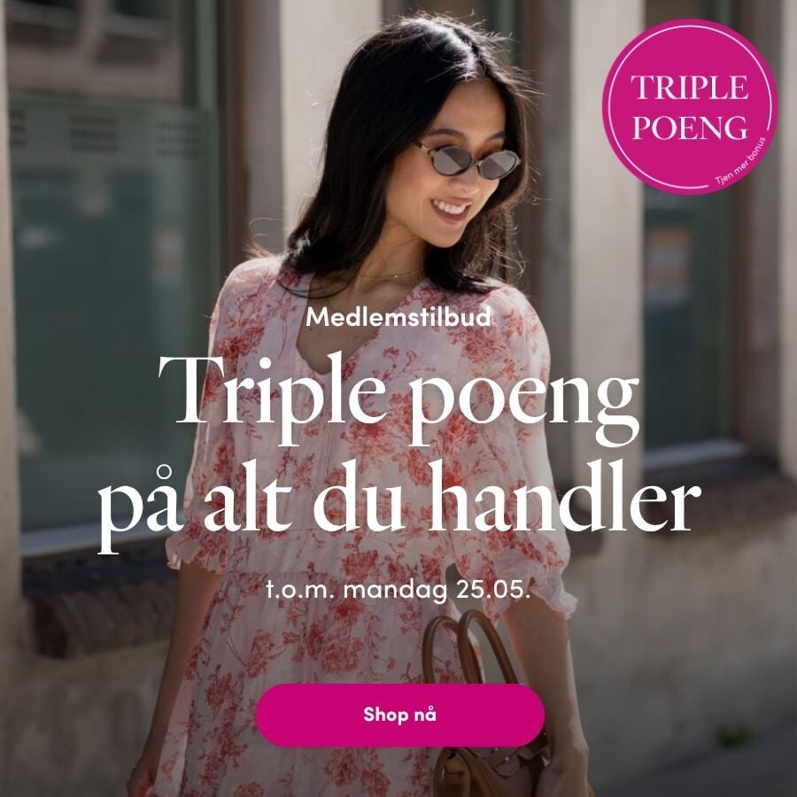 Triple poeng på alt du handler torsdag til mandag | FLOYD.no